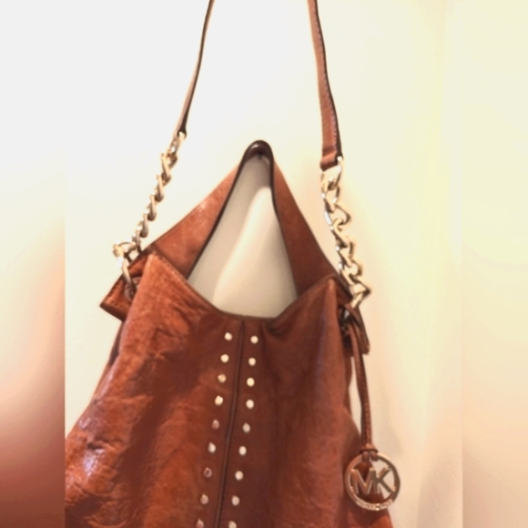 Micheal Kors Uptown Astor Tortuga studded hobo bag - Picture 3 of 10